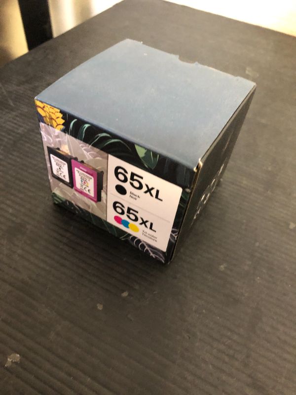 Photo 1 of Forzik Remanufactured Ink Cartridges Replacement for HP Ink 65 65XL Black and Color Combo Pack Works with AMP 100 120 DeskJet 2620 2652 3700 3720 Envy 5020 5030 Printer(1 Black, 1 Color)