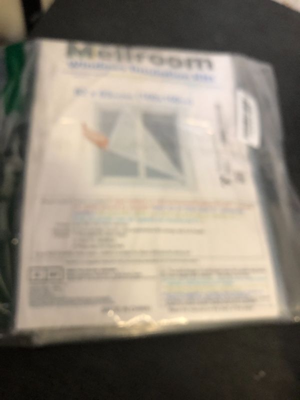 Photo 1 of Mellroom Adjutsable Window Insulation Kit 63inX63in(160X160cm),Clear180? Thickness,Easy to Open for Ventilation Reusable Plastic Window wrap