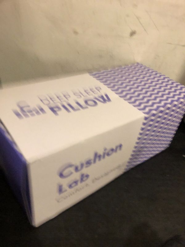 Photo 1 of C CUSHION LAB Deep Sleep Pillow, Patented Ergonomic Contour Design for Side & Back Sleepers, Orthopedic Cervical Shape Gently Cradles Head & Provides Neck Support & Shoulder Pain Relief - Calm Grey
