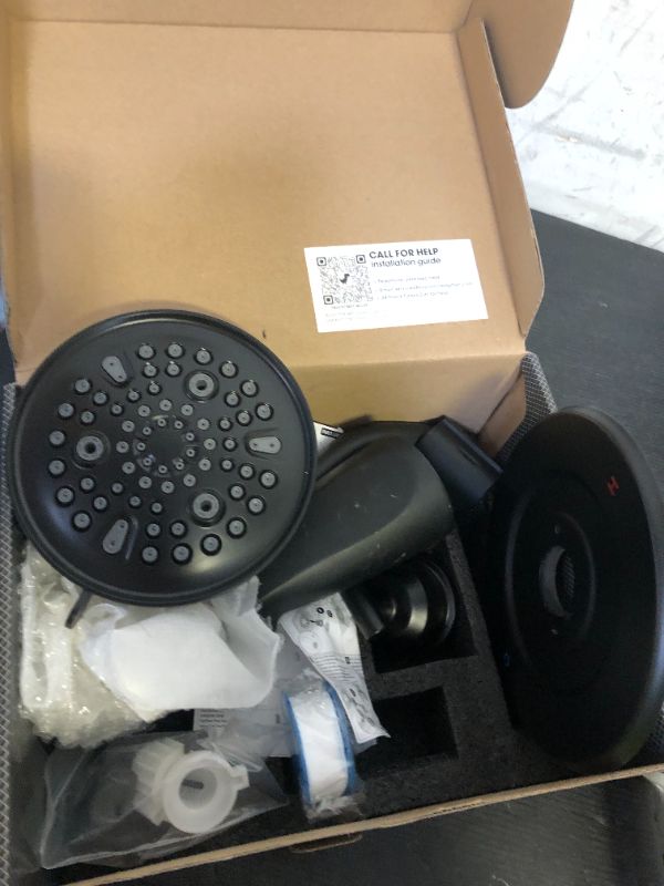 Photo 1 of Replacement for Moen Shower Faucet Trim Kit, 9-Setting High Pressure Rain Showerhead, Shower Handle& Tub Spout, (Valve& Catridge Not Inclued), Matte Black