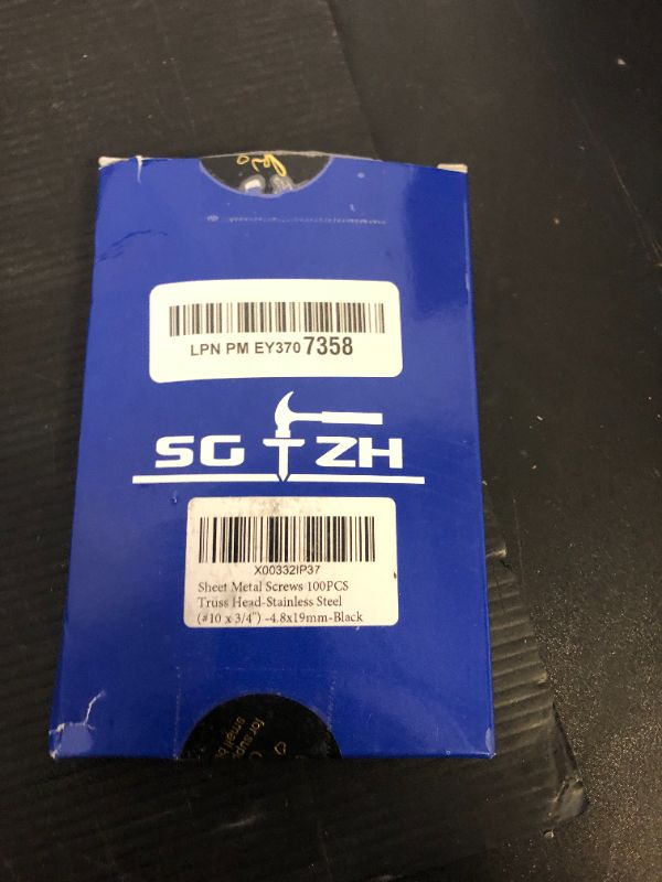 Photo 1 of #10 x 3/4" Sheet Metal Screws 100Pcs 410 Stainless Steel Truss Head Fast Self Tapping Screws Black Oxide by SG TZH