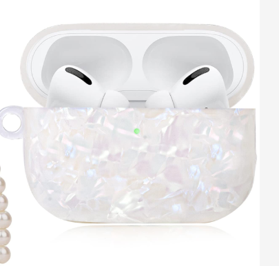 Photo 1 of Cute AirPod Pro 2 Case Bling Marble Design Hard TPU Cover Compatible with AirPods Pro 2nd Generation 2022 Case for Women and Girls