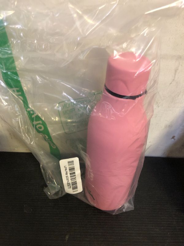 Photo 1 of Konokyo Insulated Water Bottle with Strap,18 oz Double Wall Stainless Steel Vacuum Bottles Metal Water Flask,Light Pink