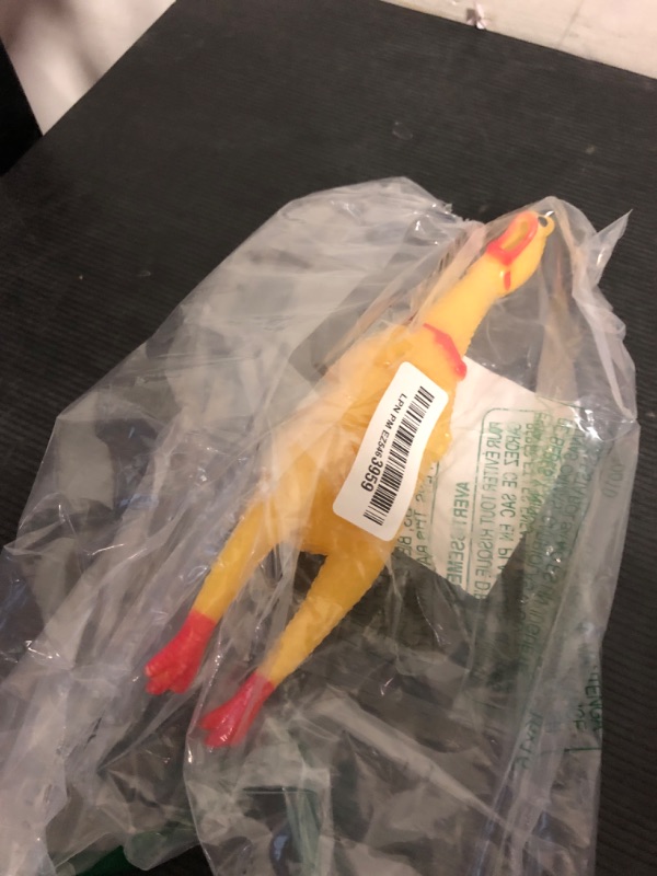 Photo 1 of SEE NOTES...........Xeehwb Rubber Chicken,Squeeze Squawking Chicken,Yellow Screaming Chicken Dog Toys,Prank Noise Maker Dog Toys for Silly Novelty Party Favors,Family Games 12 Inch