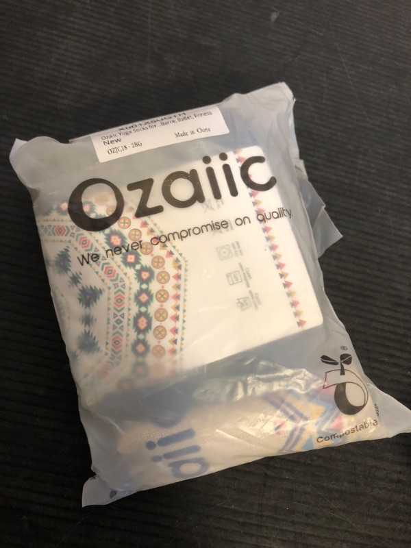 Photo 1 of Ozaiic Yoga Socks for Women with Grips, Non-Slip Five Toe Socks for Pilates, Barre, Ballet, Fitness
