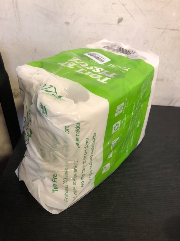 Photo 1 of ECOLipak Bamboo Toilet Paper, Septic Safe Toilet Tissue, 12. Double Rolls, 320 Sheets Per Roll, Tree Free, Non Toxic, 2 Ply, Soft and Absorbent, Eco Friendly Dye-Free Paper
