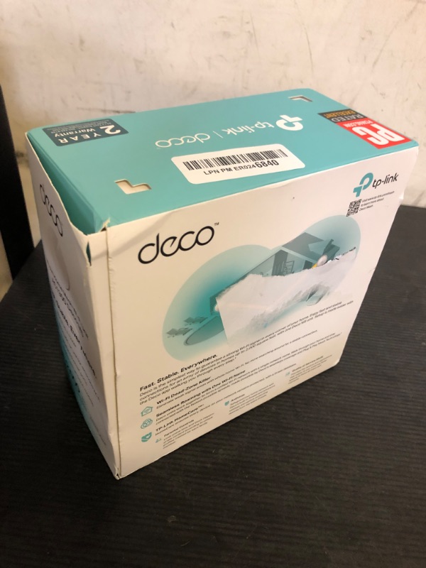 Photo 1 of TP-Link Deco M5 Mesh WiFi Router - Dual Band Gigabit Wireless Router, Quad-core CPU, MU-MIMO, HomeCare, Parental Control, Up to 2,000 sq. ft. Coverage, Works with Alexa, 1-Pack
