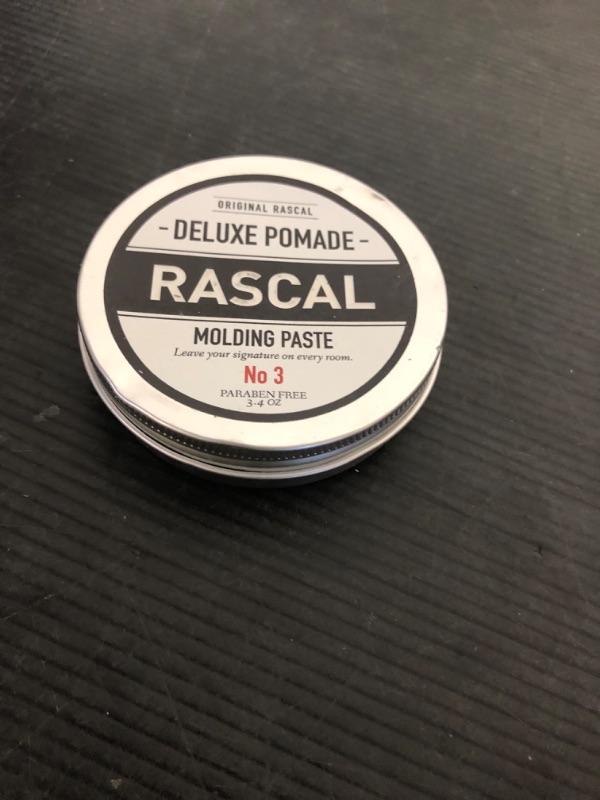 Photo 1 of Original Rascal Deluxe Pomade for Men #3 - Matte Molding Hair Paste with Medium Hold & High Shine - Men's Styling Care Solution Product for All Hair Types - Natural Infused with Beeswax & Mineral Oil