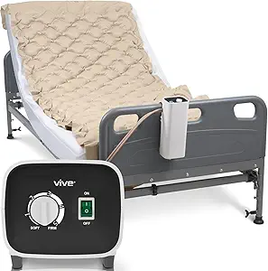 Photo 1 of  Air Pressure Mattress Pad - The Original Bed Sore Prevention Solution - Hospital Topper for Bedridden Patients - Includes Waterproof, Breathable Ulcer Cushion & Whisper Quiet Pump

