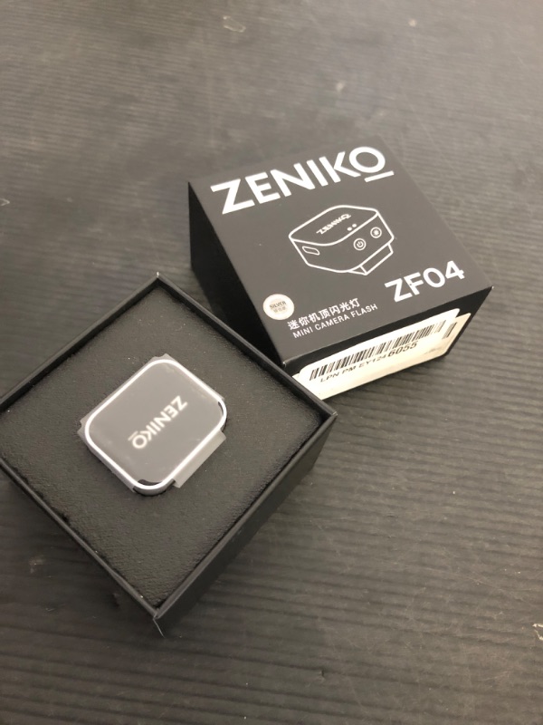 Photo 1 of Zeniko ZF04 Lightweight On-Camera Flash,Mini Flash Speedlite, CCT 6500K±200K,372 Full-Power Flash Light with Universal Hot Shoe Mount Fit for Canon, Nikon, Sony, Fuji,Leica Cameras (Silver)