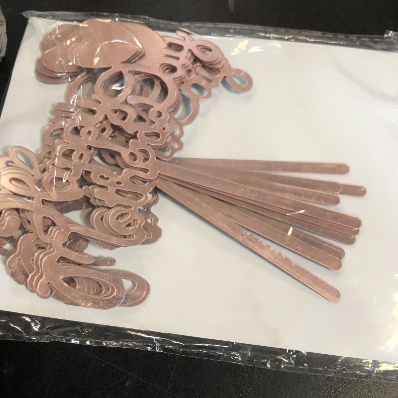 Photo 1 of 12Pcs Happy Mother's Day Cake Topper Acrylic Cake Topper Mother's Day Cupcake Topper Heart Shaped Cake Picks Cake Accessories for Birthday Mother's Day Gifts Cake Decoration Party (Rose Gold)