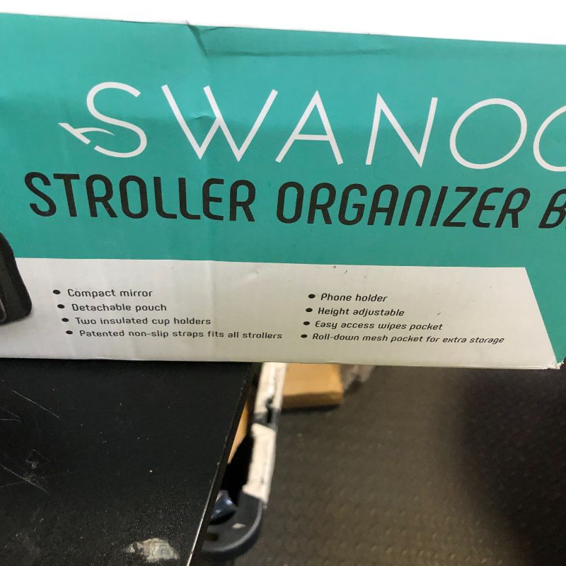 Photo 1 of Swanoo Stroller Caddy Organizer With Cup Holder, Non Slip Straps Bag for Phone, Pet Stroller Accessories, Universal Fits Uppababby Vista v2 Wonderfold Wagon, Doona and More