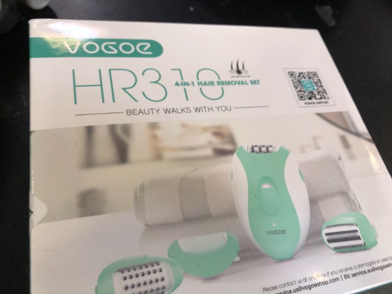 Photo 1 of VOGOE Epilator for Women-Cordless Epilators Hair Removal for Women, 4-in-1 Electric Razor Hair Remover, 2 Speeds & 21 Tweezers for Face Legs Arms Armpit Bikini, Purple HR310