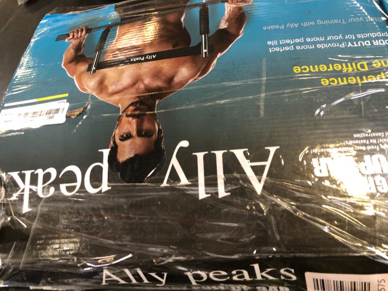 Photo 1 of ALLY PEAKS Pull Up Bar Thickened Steel Pipe Super Heavy Duty Steel Frame Upper Workout Bar| Multi-Grip Strength for Doorway | Indoor Chin-Up Bar Fitness Trainer for Home Gym Max Limit 440 lbs