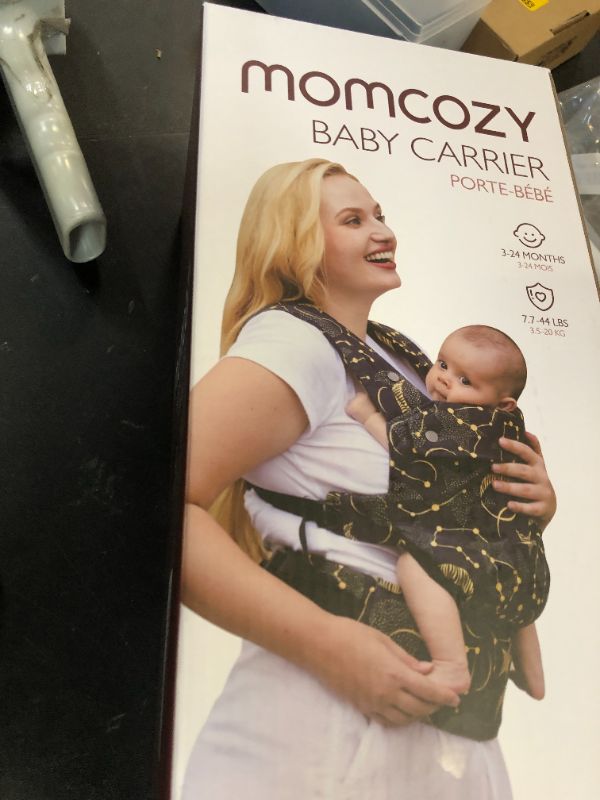 Photo 1 of Momcozy Breathable Mesh Baby Carrier, Ergonomic and Lightweight Infant Carrier for 7-44lbs with Enhanced Lumbar Support, All Day Comfort for Hands-Free Parenting, Air Mesh-Black