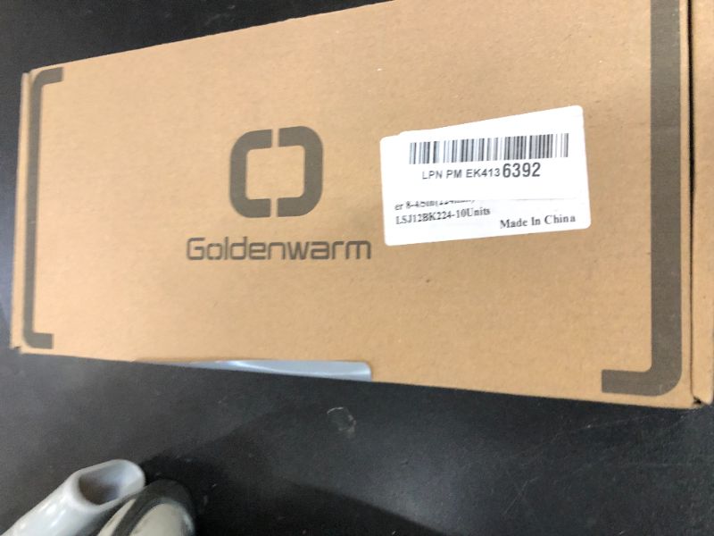 Photo 1 of Goldenwarm 10 Pack Black Square Bar Cabinet Pull Drawer Handle Stainless Steel Modern Hardware for Kitchen and Bathroom Cabinets Cupboard,Center to Center 8-4/5in(224mm)