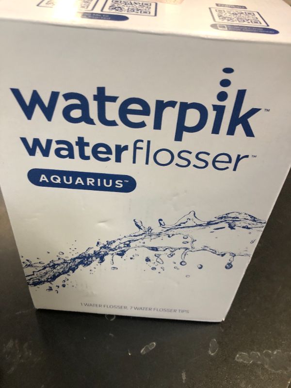 Photo 1 of Waterpik Aquarius Water Flosser For Teeth Cleaning, Gums, Braces, Dental Care, Electric Power With 10 Settings, 7 Tips For Multiple Users And Needs, ADA Accepted, Black WP-662, Packaging May Vary