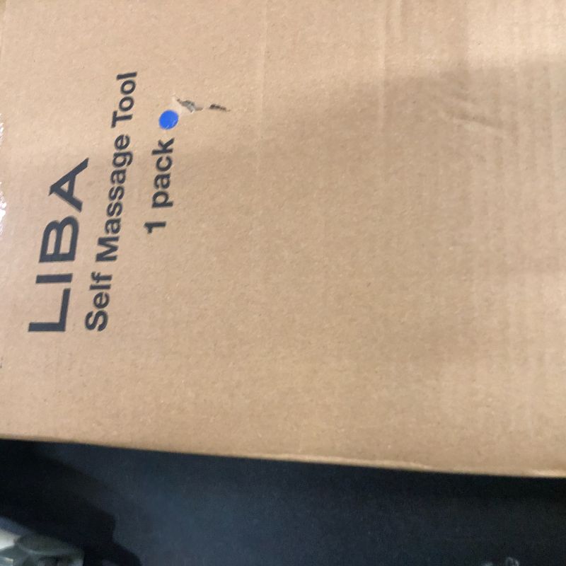 Photo 1 of LiBa Back and Neck Massager - Trigger Point Massage Tools for Pain Relief and Manual Massage Hook Therapy Handheld Back Neck Shoulder Massager Blue - Gift for Women & Men