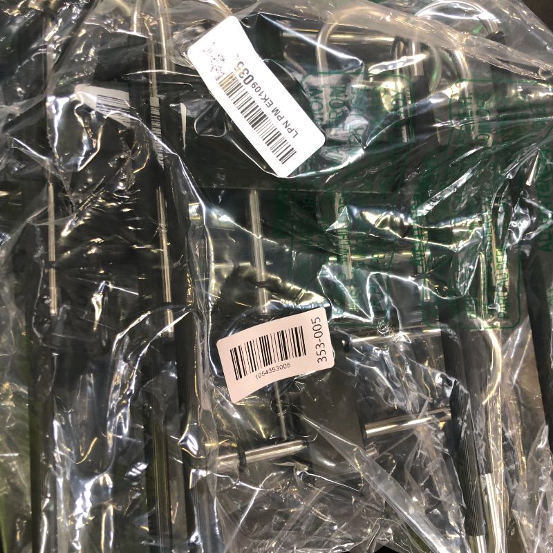 Photo 1 of HUITEM Space Saving 6 Tier Pant Hangers, Anti-Slip, Stainless Steel, 2 Pack, Black