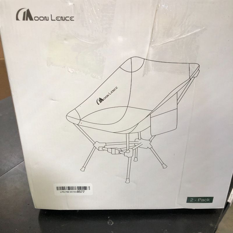 Photo 1 of MOON LENCE 2 Pack Portable Camping Chairs Backpacking Chair - The 4th Generation Ultralight Folding Chair - Compact, Lightweight Foldable Chairs for Hiking Mountaineering, Beach (Green- 2 Pack)