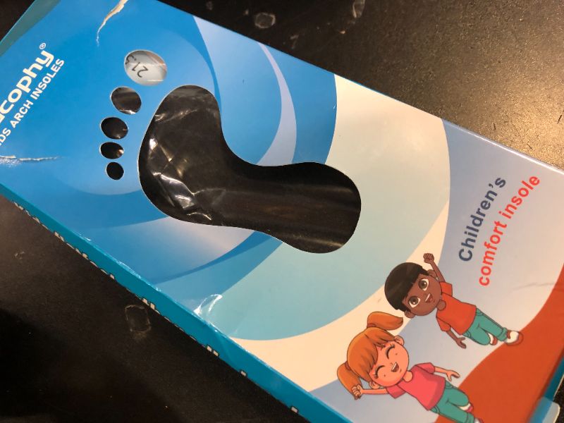 Photo 1 of Bacophy Kids Orthotic Arch Support Insoles, Plantar Fasciitis Cushioning Shoe Inserts, Shock Absorption Velvet Surfaces Deep Heel Cup Chinldren Inner Soles for Flat Feet, Feet Heel Pain Relief (S)