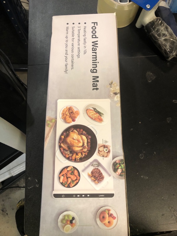 Photo 1 of Warming Mat for Food,Food Warming Mat,Electric Warming Tray for Buffets Party and Home Daily Use,Heating Fastly in 10s,Portable Design,Timed Function for Your Family.