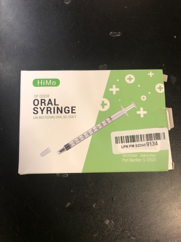 Photo 1 of 20 Pack 1ml Syringe with Cap for Liquid, 1cc Plastic Small Syringes with Cover, Non-Sterile, No Needle