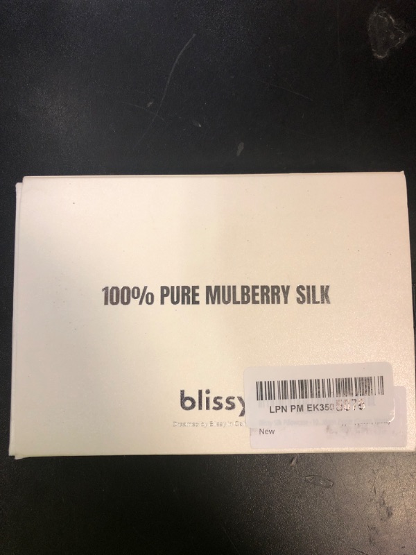 Photo 1 of Blissy Silk Pillowcase - 100% Pure Mulberry Silk - 22 Momme 6A High-Grade Fibers - Silk Pillow Cover for Hair & Skin - Regular, Queen & King (Blissy White, Queen)