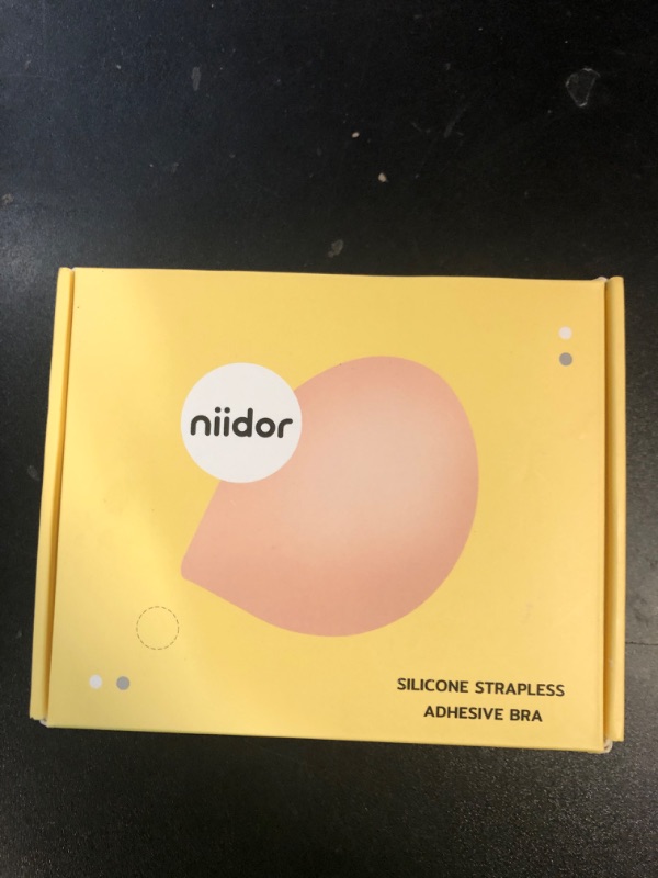 Photo 1 of Niidor Strapless Sticky Invisible for Women with Nipple Covers Coffee