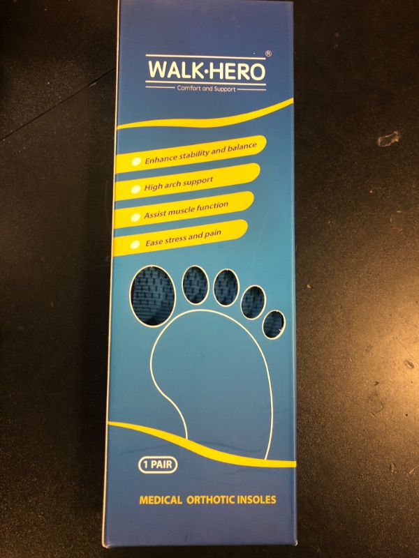 Photo 1 of Plantar Fasciitis Feet Insoles Arch Supports Orthotics Inserts Relieve Flat Feet, High Arch (Mens 5-5 1/2 | Womens 7-7 1/2)