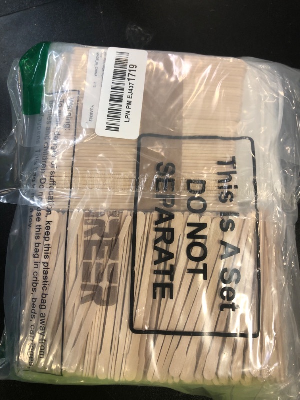 Photo 1 of Ireer 1000 Pcs Wax Strips and Sticks Kit 500 Pcs Non Woven Waxing Strips 500 Pcs Assorted Applicator Sticks Soft Wooden Facial Body for Eyebrow Hair Removal Spa Home Women Men Leg