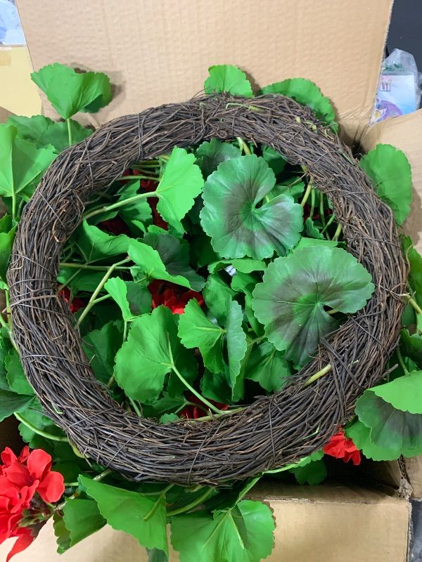 Photo 1 of Red flower wreath