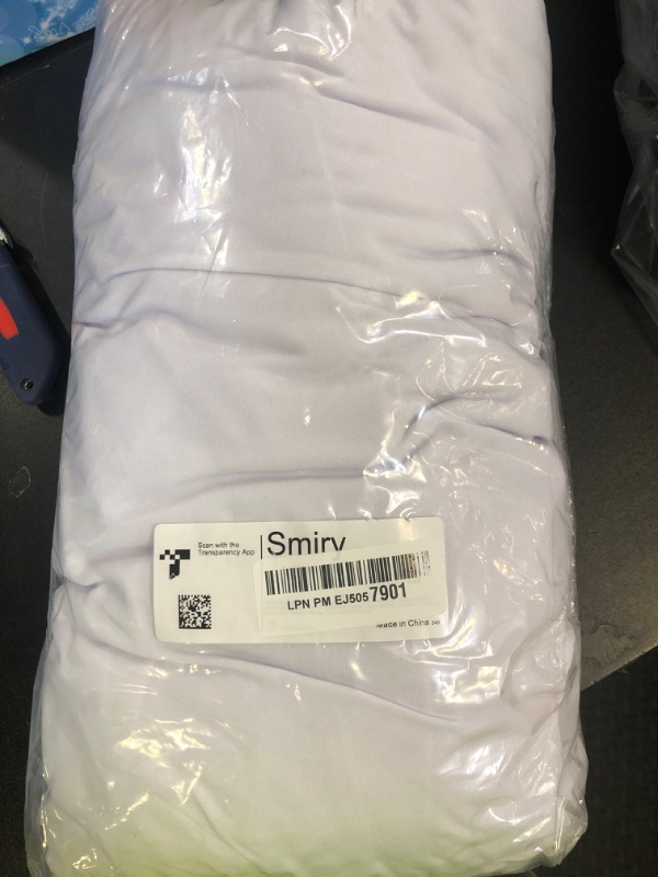 Photo 1 of Smiry Spandex Tablecloth, Elastic Fitted Stretch Tablecloth for 6FT Rectangle Tables, Waterproof Washable Table Cover Skirt for Outdoor, Wedding, Banquet & Parties (White, 72Lx30Wx30H Inch)
