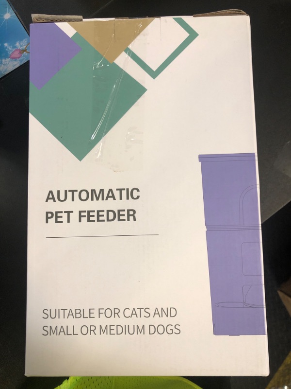 Photo 1 of IMIPAW Automatic Cat Feeder - 3L Pet Dry Food Dispenser with Timed Programmable Portion Control, Dual Power Backup, Easy Set Up, 10 Meals Per Day for Cats and Puppies?Remote Not Supported?