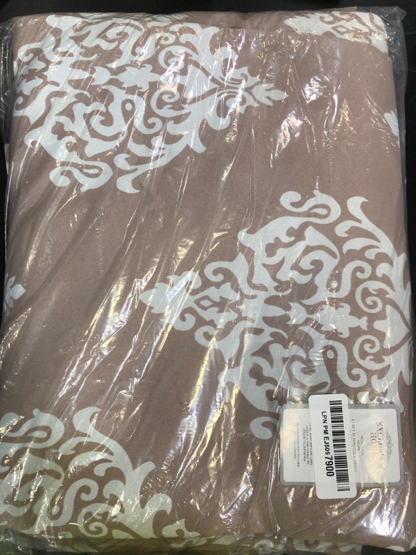 Photo 1 of Exclusive Home Curtains - EH7945-03 2-84G Medallion Blackout Grommet Top Curtain Panel Pair, 52x84, Taupe, 2 Piece