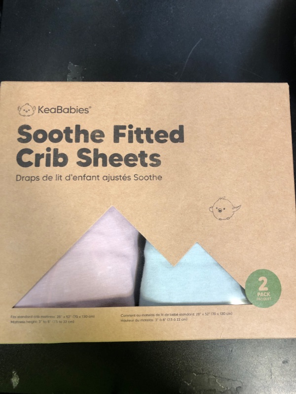 Photo 1 of KeaBabies 2-Pack Organic Crib Sheets for Boys, Girls - 52x28 Fitted Crib Mattress Sheet Neutral, Breathable Jersey Cotton Cover for Baby Bed, Toddler Mattress, Soft & Cute Prints (Pastel)