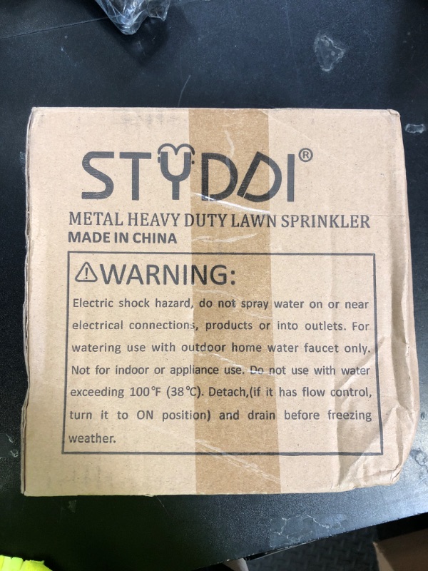 Photo 1 of STYDDI Heavy Duty Impact Pulsating Sprinkler for Yard, All Metal Adjustable Rotating Circular Impulse Lawn Sprinkler for Medium to Large Areas, Lawn and Garden, Coverage up to 5,800 Sq. Ft