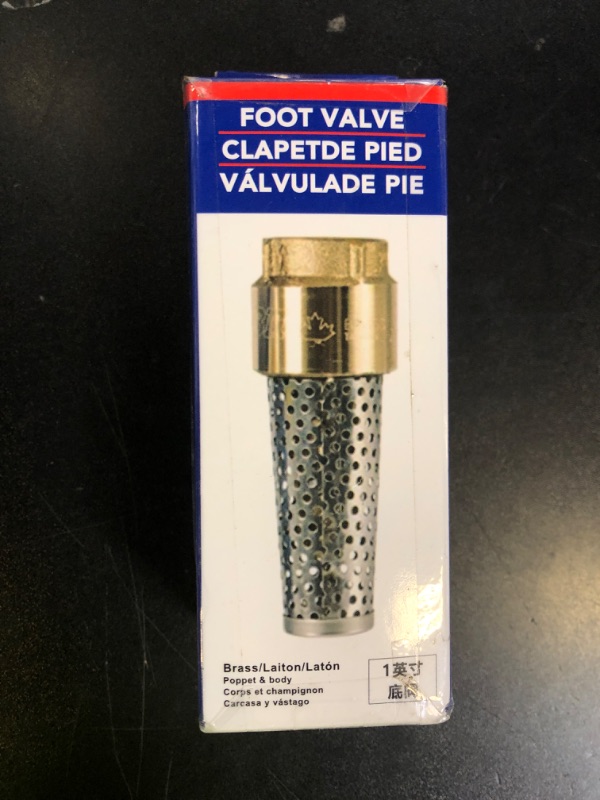 Photo 1 of No-Lead Brass Foot Valve Heavy Duty Backflow Preventer 1" Foot Valve Female Connection for Maintain Pressure & Prevent Reverse Flow, Compatible with All Brands