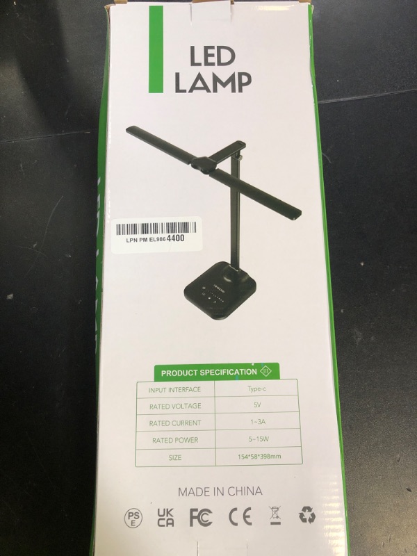 Photo 1 of CHARYJOD LED Desk Lamp for Office Home, Height Adjustable Architect Desk Light with USB Adapter, Stepless Dimming Table Lamp Light for Reading, Study, Workbench