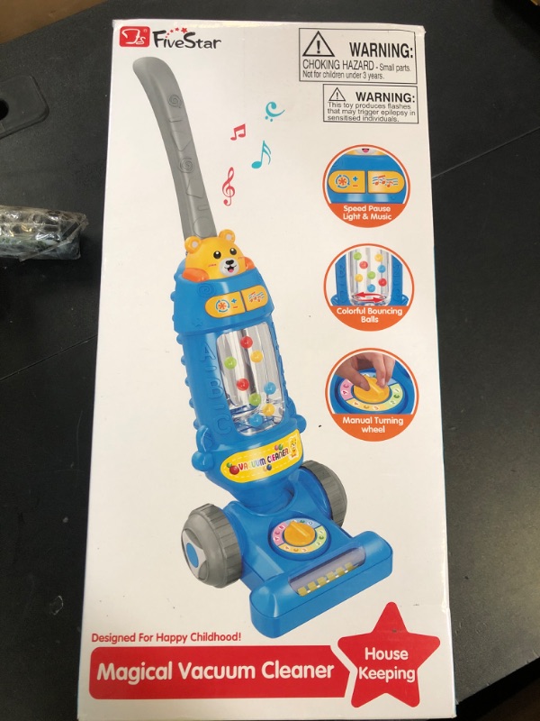 Photo 1 of FS Toddler Vacuum Toy that Works with Lights & Sounds, Pretend Play Toy Vacuum for toddlers 3-5, Kids Vacuum Cleaning Toys for Ages 3-4 Years Old Boys Girls, Play Cleaning Toy with Ball-Popping Action