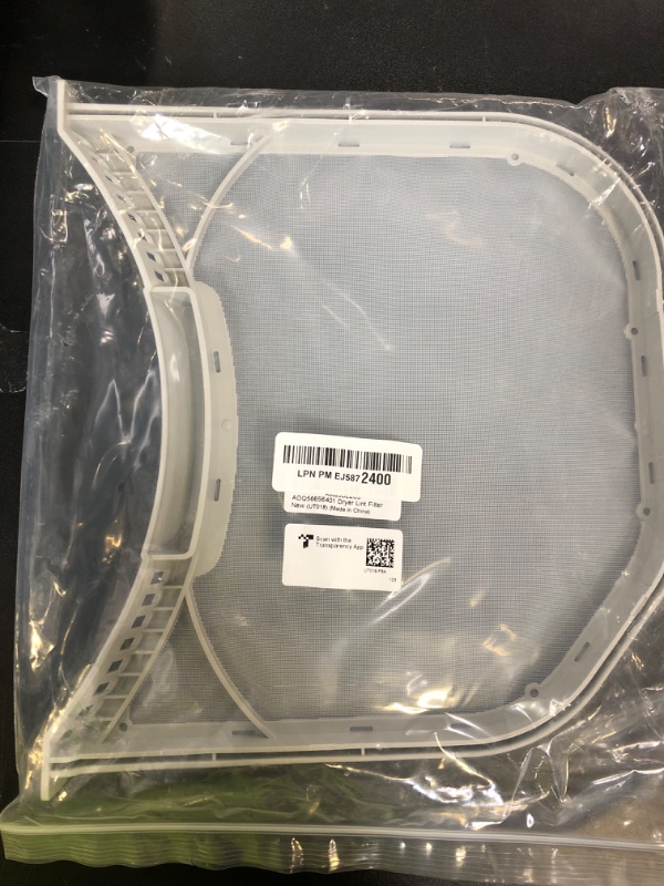 Photo 1 of Jolaxy ADQ56656401 Lint Filter Replacement for LG & Kenmore Dryers, Ultra Durable Dryer Lint Screen Trap, Compatible with Part Number ADQ566564 AP4457244 PS3531962