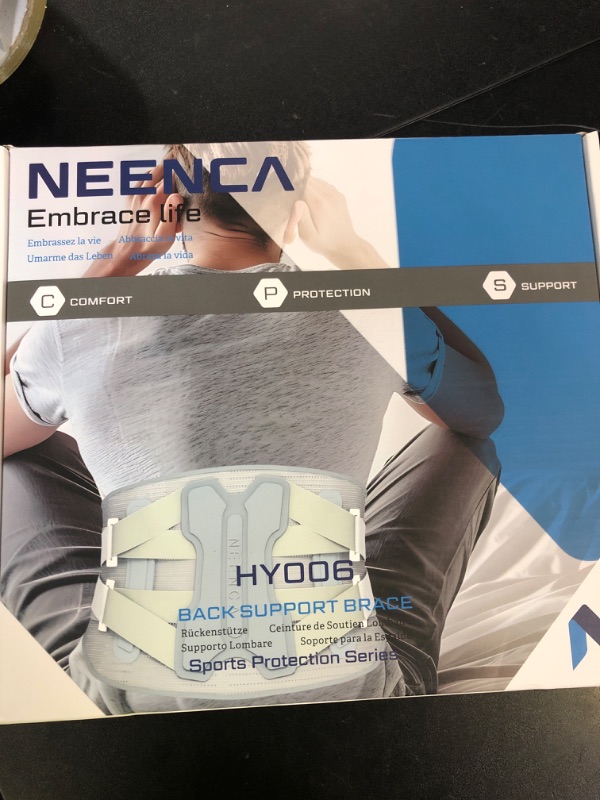 Photo 1 of NEENCA Back Brace for Lower Back Pain Relief with Bionic Support System, Lumbar Support Belt for Women&Men with Lumbar Pad, Soft Breathable 3D Knit Fabric for Herniated Disc, Sciatica, Scoliosis...