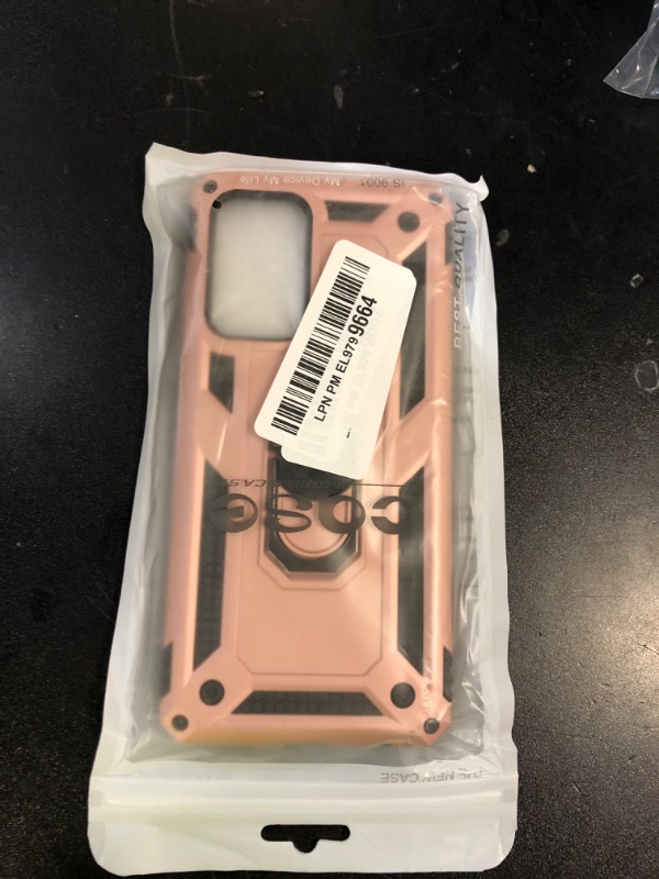 Photo 1 of for Samsung A52 Case, Galaxy A52 Case with HD Screen Protector, Military Grade Protective Cases with Ring for Samsung Galaxy A52 5G (Rose Gold)