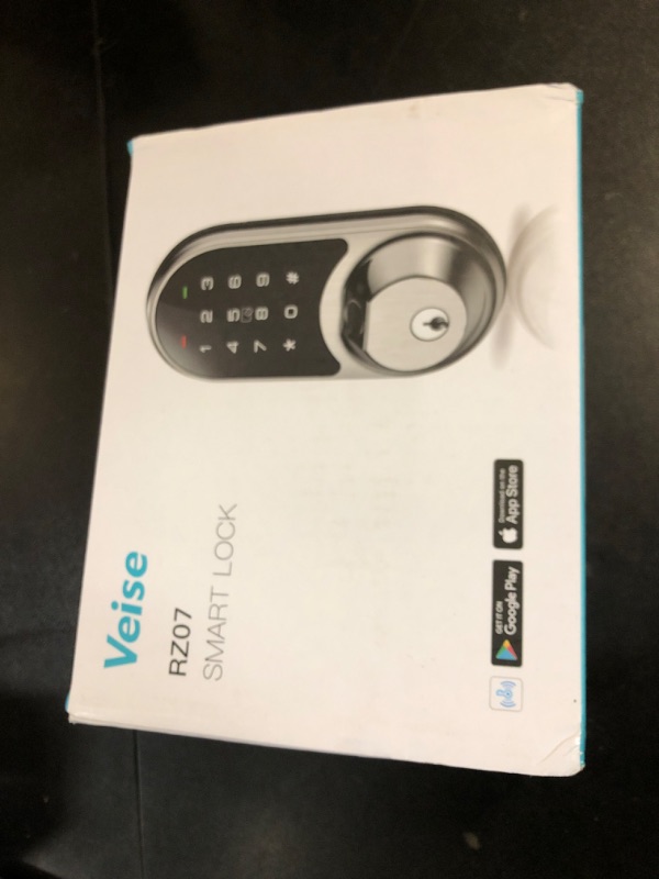 Photo 1 of Veise RZ07 Smart Lock, Fingerprint Door Lock, 7-in-1 Keyless Entry with App Control, Electronic Touchscreen Keypad Deadbolt, Biometric Smart Locks for Front Door, Satin Nickel