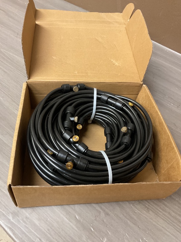 Photo 1 of Bonviee Misters for Outside Patio - 75FT Misting Cooling System with 28 Brass Nozzles and 3/4" Adapter, 23M DIY Outdoor Misters Kit for Garden, Greenhouse, and Patio Cooling