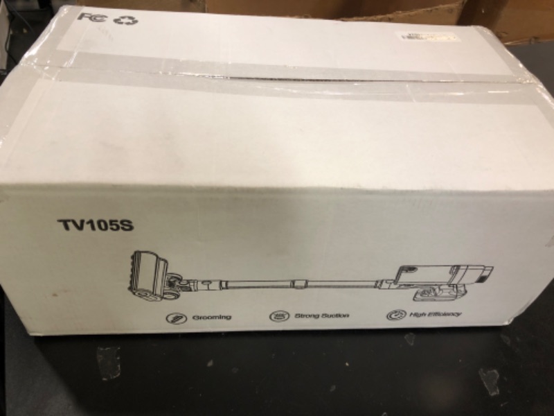 Photo 1 of VBUOO Cordless Vacuum Cleaner, 580W 48KPA 70 Mins Vacuum Cleaners for Home, Self-Standing Stick Vacuum with Wall Mount Charge, Touch Screen, Ultra High-Power Brush for Pet Hair/Plush Carpet/All Floor