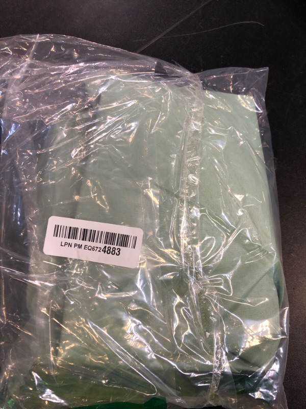 Photo 1 of OutdoorLines Patio Seat Cushion Covers Replacement, Waterproof Cushion Cover for Outdoor Furniture, Anti-Slip Patio Chair Cushion Covers for Backyard (Set of 4, 24"x22"x4", Greyish Green, Cover Only)