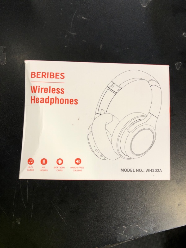Photo 1 of BERIBES Bluetooth Headphones Over Ear, 65H Playtime and 6 EQ Music Modes Wireless Headphones with Microphone, HiFi Stereo Foldable Lightweight Headsets, Deep Bass for Home Office Cellphone PC Ect.