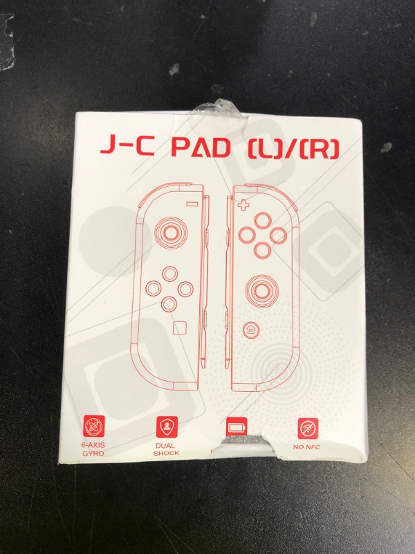 Photo 1 of Controller for Switch,L/R Wireless Switch Controllers Work with Switch/OLED/Lite,No Drift Remote Gamepad Supports Wake-Up,Screenshot,6-Axis Gyro,Vibration,600mAh Battery,No NFC,Gray