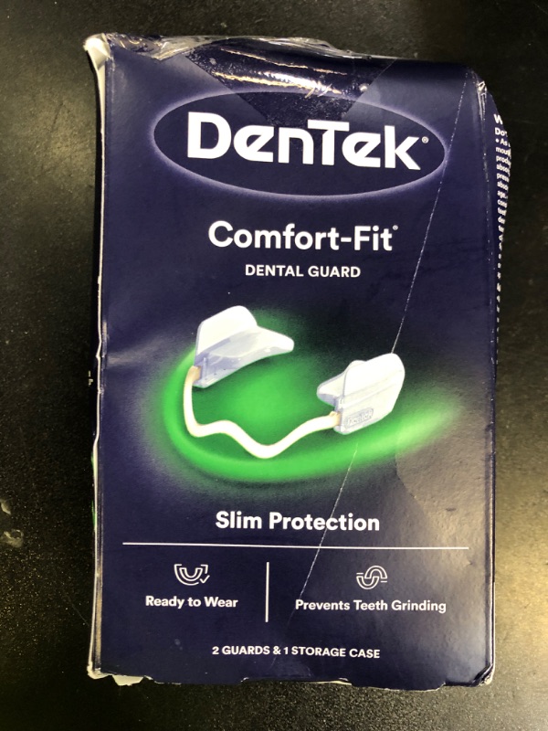 Photo 1 of DenTek Comfort-Fit Dental Guard For Nighttime Teeth Grinding, Comfort-Fit Guard, 2 count(Pack of 1)